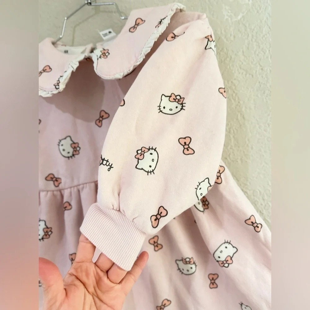 Hello kitty PRINTED SWEATSHIRT DRESS size 5/6 good condition